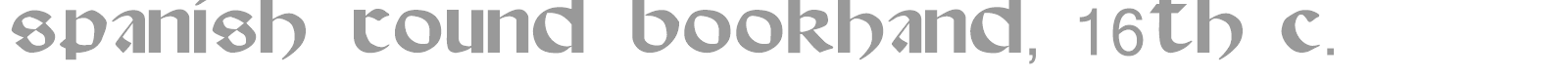 Spanish Round Bookhand font preview